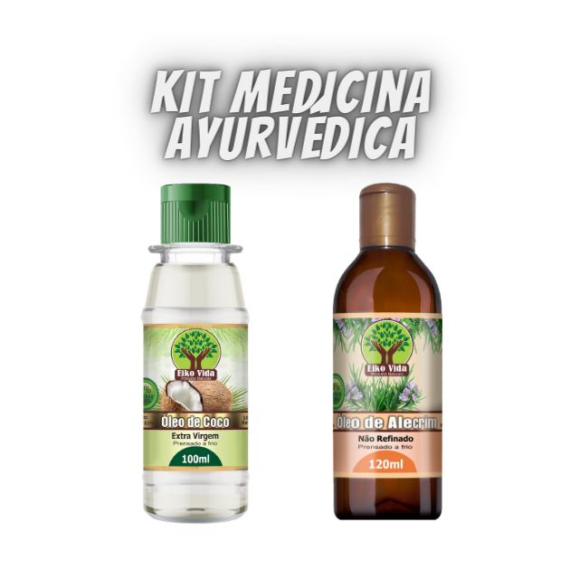 Kit Medicina Ayurvédica Eiko Vida - Óleo de Coco + Alecrim