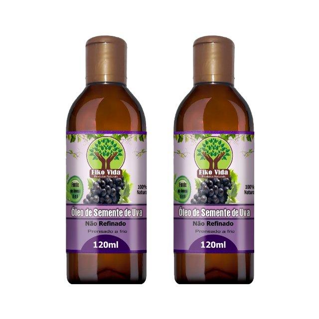 Óleo de Semente de Uva Extra Virgem 120ml Eiko Vida - Eiko Vida