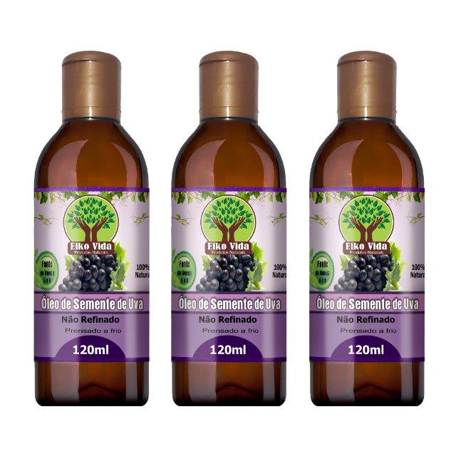 Óleo de Semente de Uva Extra Virgem 120ml Eiko Vida - Eiko Vida