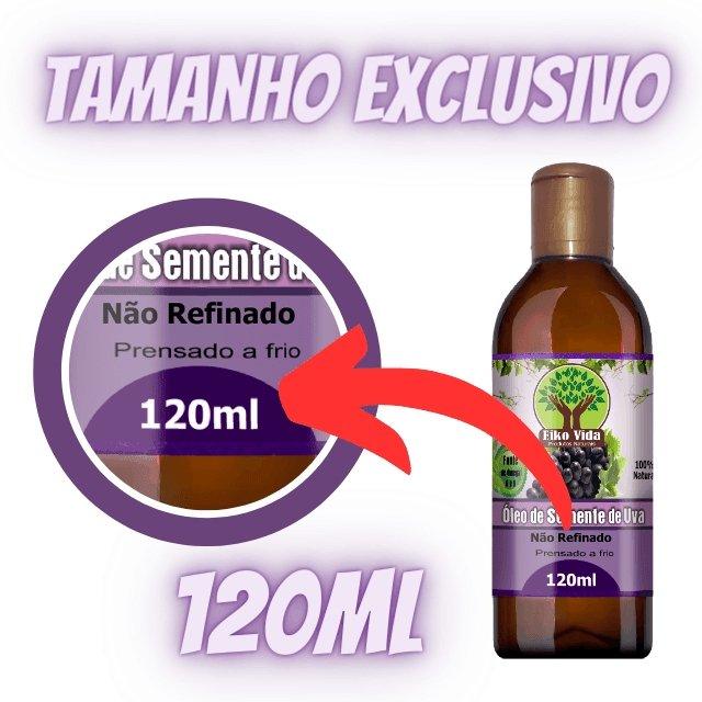 Óleo de Semente de Uva Extra Virgem 120ml Eiko Vida - Eiko Vida